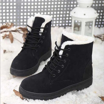 WalkSole - Noir / 35, Noir / 35 , Bottes Dounia - Confortables et Antidérapantes, Idéales pour la Neige