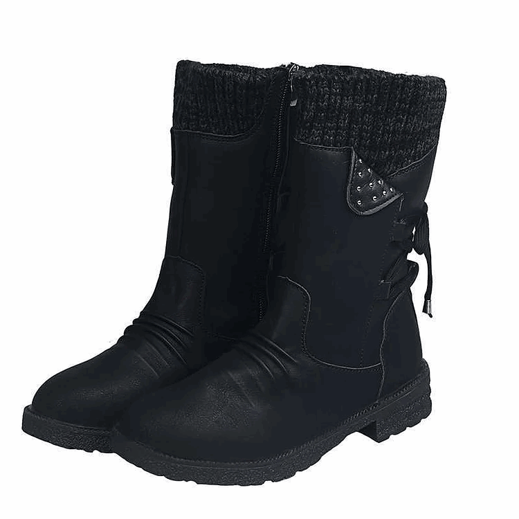 WalkSole - Noir / 35, Noir / 35 , Aria I Bottines Imperméables PREMIUM avec Fermeture Éclair