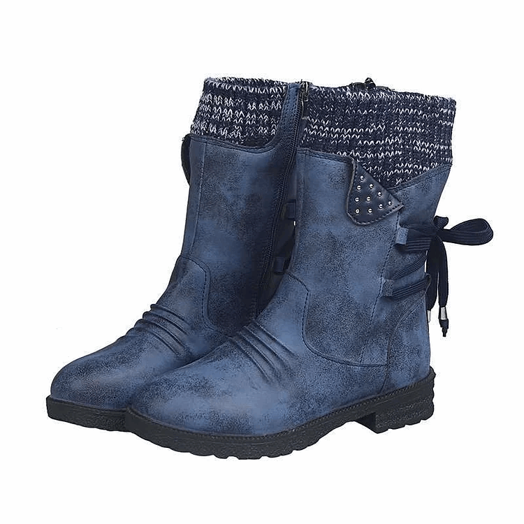 WalkSole - Bleu / 35, Bleu / 35 , Aria I Bottines Imperméables PREMIUM avec Fermeture Éclair