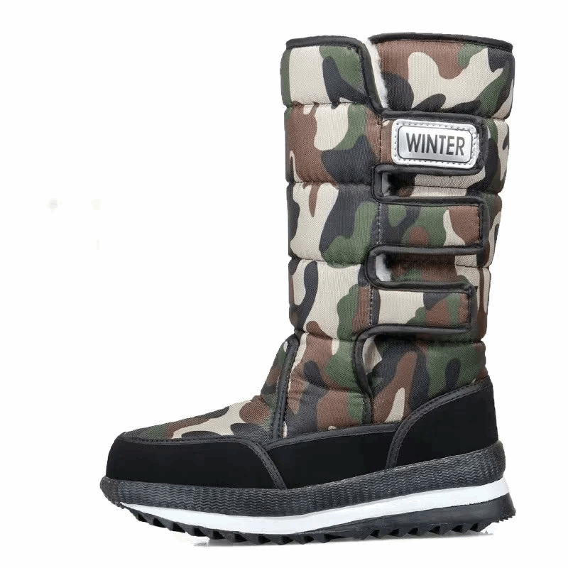 WalkSole - Vert / 36, Vert / 36 , Aria Frost - Bottes de Neige Imperméables à Plateforme Pour Femmes