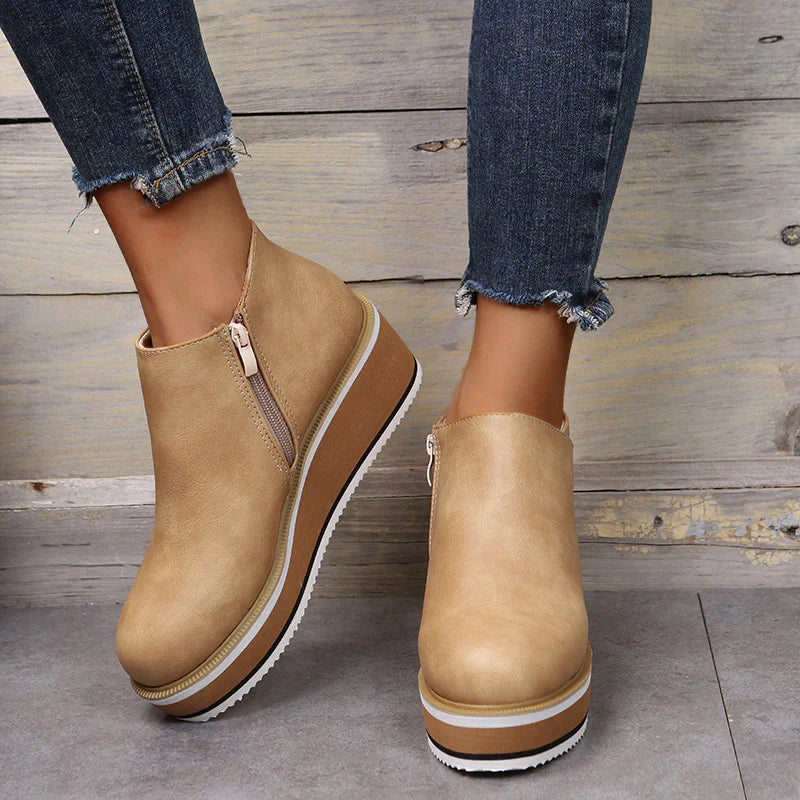 Bottines en cuir - Chics et confortables