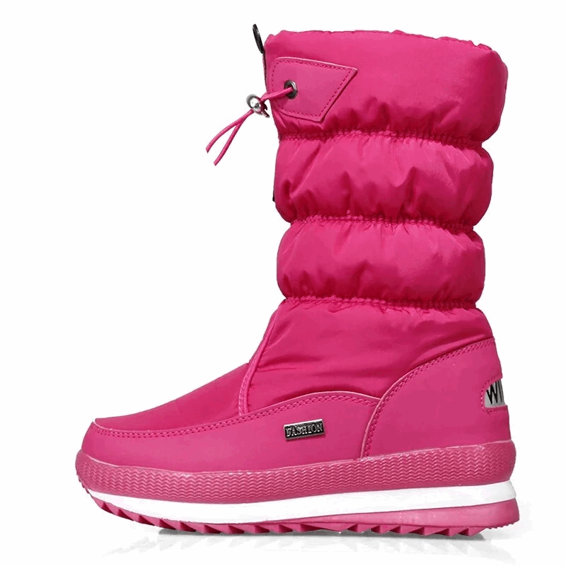 WalkSole - Rose / 36, Rose / 36 , Aria Frost - Bottes de Neige Imperméables à Plateforme Pour Femmes