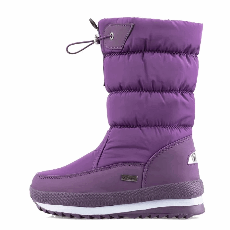 WalkSole - Violet 2 / 36, Violet 2 / 36 , Aria Frost - Bottes de Neige Imperméables à Plateforme Pour Femmes