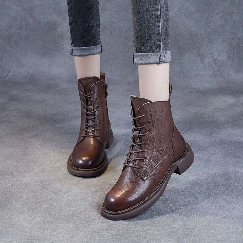 WalkSole - , , Élégance Rétro Féminine - Bottines pour Femmes