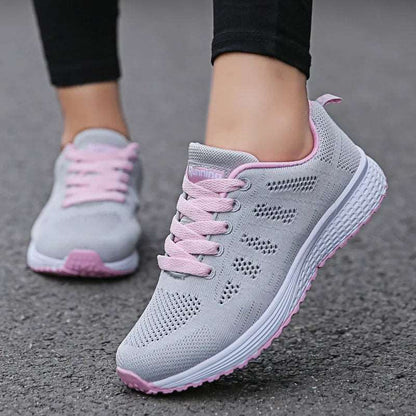 WalkSole - Rose / 36, Rose / 36 , Nouna Sneakers Féminines Confortables