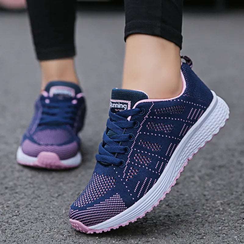 WalkSole - Bleu / 36, Bleu / 36 , Nouna Sneakers Féminines Confortables