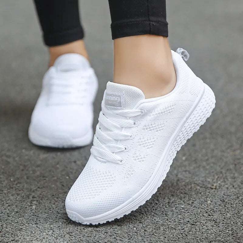 WalkSole - Blanc / 36, Blanc / 36 , Nouna Sneakers Féminines Confortables