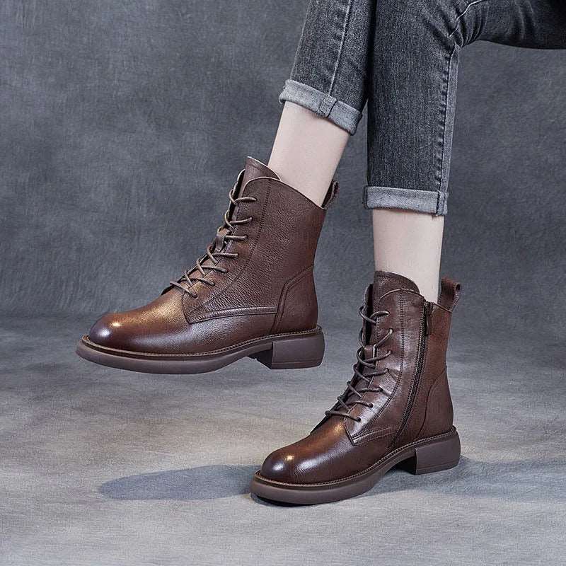 WalkSole - , , Élégance Rétro Féminine - Bottines pour Femmes