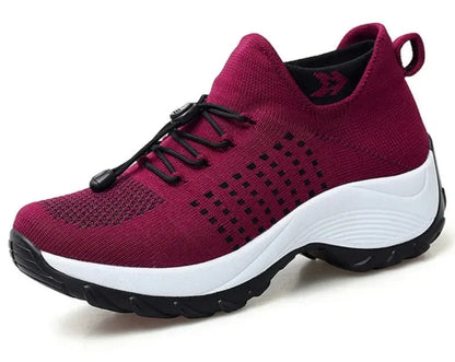 WalkSole - Rouge / 42, Rouge / 42 , SockAir - Chaussures orthopédiques pour femmes