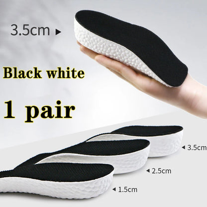 WalkSole - Noir Blanc / 1.5 cm, Noir Blanc / 1.5 cm , Semelles de Soutien de la Voûte Plantaire pour Pieds Plats - Confort et Performance