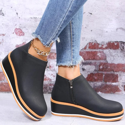 Bottines en cuir - Chics et confortables