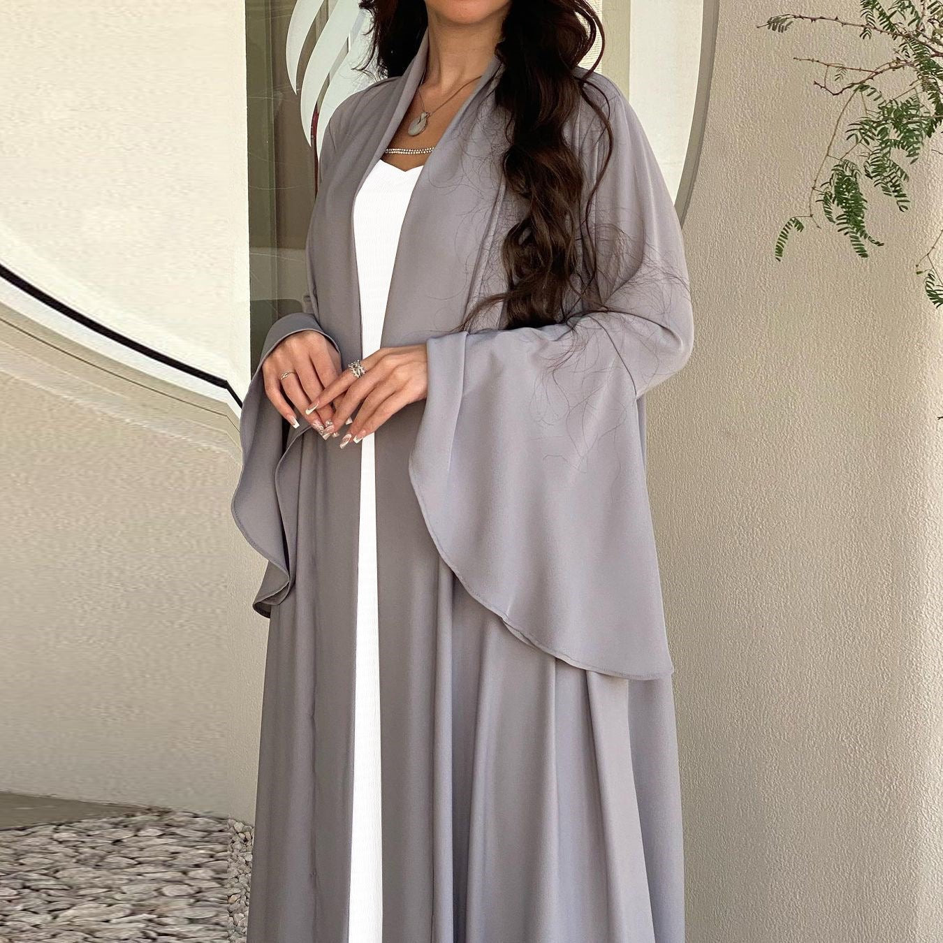 Abaya cardigan safiya two pieces