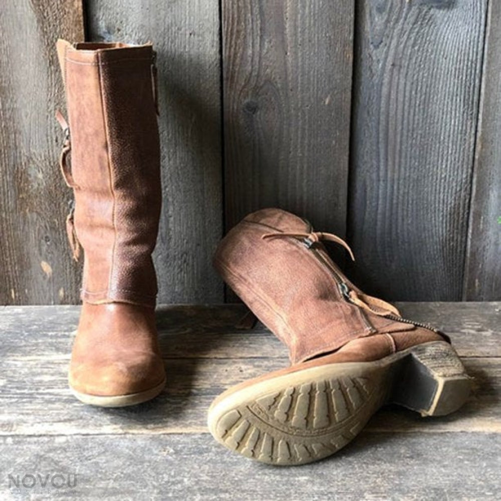 Sole™ | Bottes en cuir Vintage