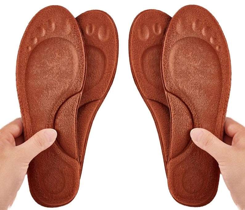 WalkSole - 4pcs - Marron / EU 35-36, 4pcs - Marron / EU 35-36 , Semelles Chauffantes Confort 2 Paires