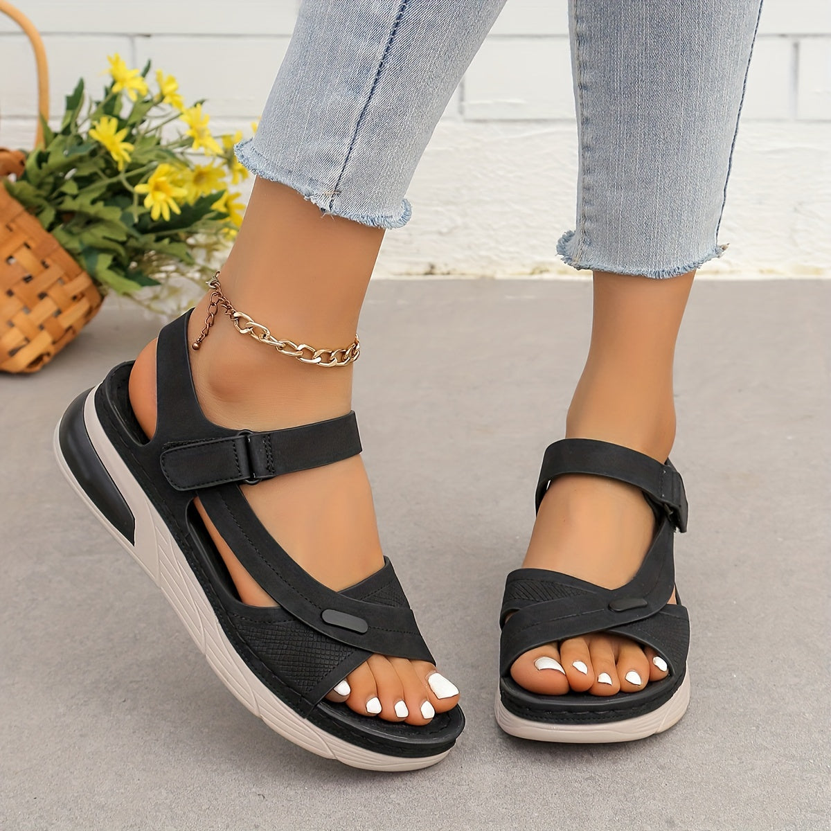 BreezeLift Ultra Light Wedge Sandals