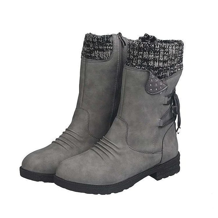 WalkSole - Gris / 35, Gris / 35 , Aria I Bottines Imperméables PREMIUM avec Fermeture Éclair