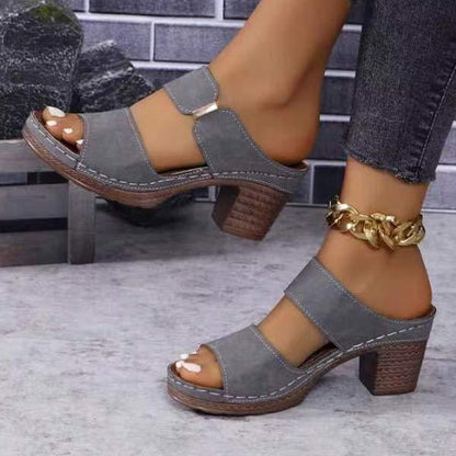 Sandalias de tacón alto para mujer