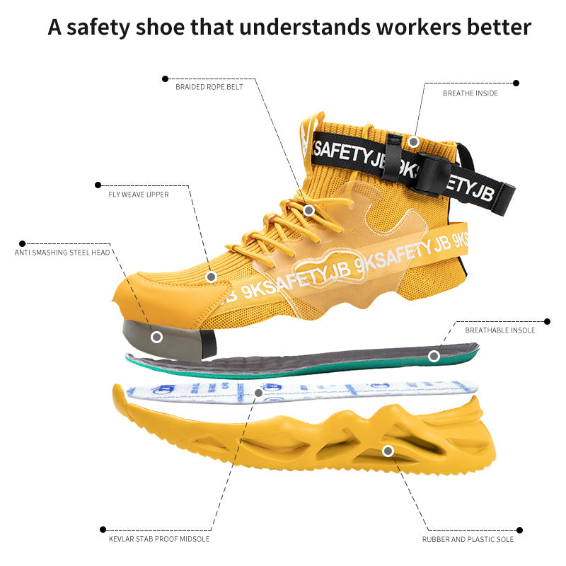 Chaussures de travail ultra-résistantes bout en acier