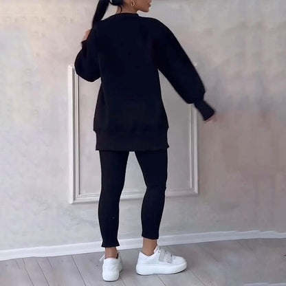 Ensemble décontracté sweat-shirt et legging pour femmes