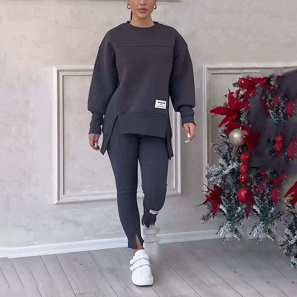 Ensemble décontracté sweat-shirt et legging pour femmes