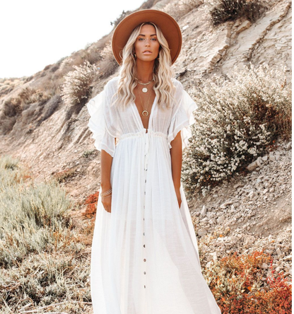 Long Bohemian Dress | Caroline